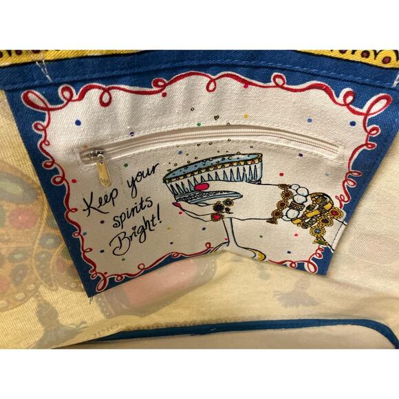 BRIGHTON NWT LARGE CANVAS GLITTERING LOVE TOTE - Picture 14 of 14